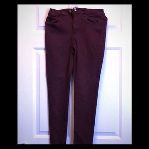 American Eagle Outfitters Burgundy Jeggings